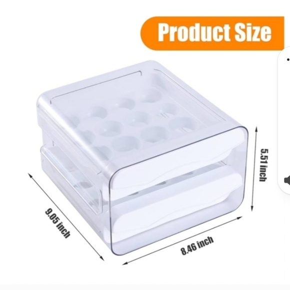 Stackable White Egg Storage Container - Picture 10 of 10